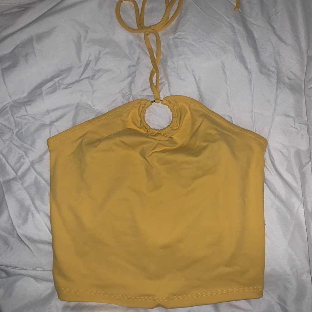 Abercrombie yellow top